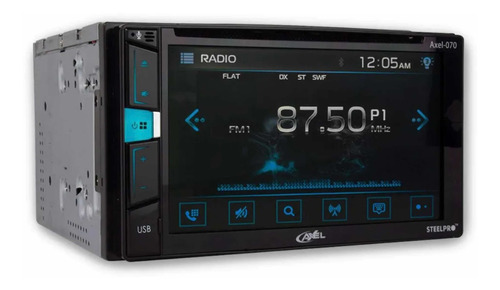 Imagen 2 de 6 de Autoestéreo Steelpro C/cd Axel-070 De 6.2 Bt Ios/android