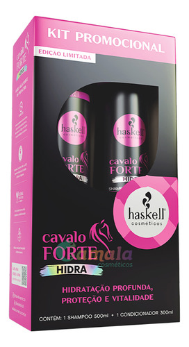 Kit Haskell Promopack Cavalo Forte Hidra Sh 500ml Cond 300ml