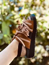 Comprar Sandalias Con Plataforma Para Mujer, Cómodos Agujetas Chunky