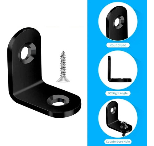W Soporte En L De 40 Piezas Soporte De 25 Mm X 25 Mm X 16 Mm