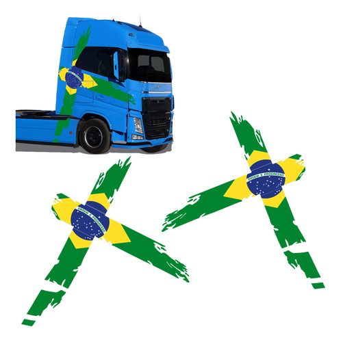 Kit Faixa Volvo Fh Performance Suécia Brasil 15/22- Genérico