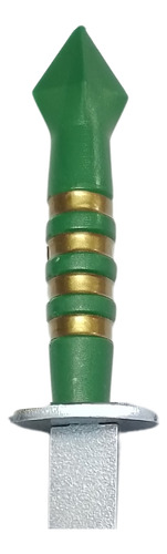 Ponteira 21cm Verde Dourado Flecha Lam Clara