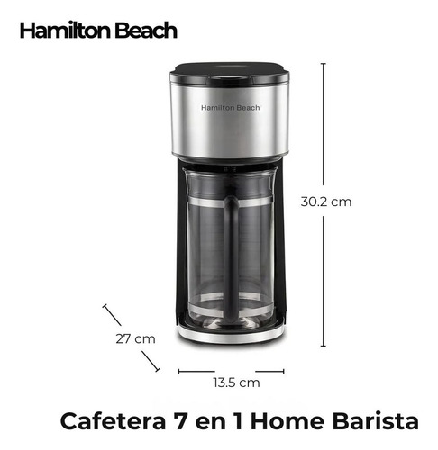 Cafetera Hamilton Beach Home Barista Multifunción 7 En 1