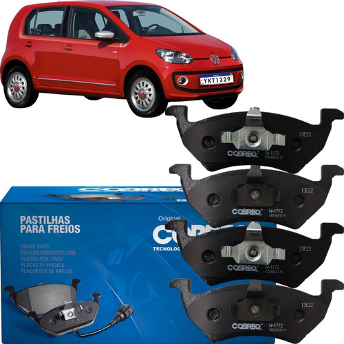 Jogo Pastilha Freio Dianteira Original Vw Up 1.0 2014 2015