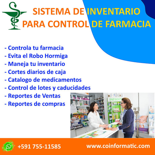 Imagen 1 de 8 de Sistema Para Inventario De Farmacia