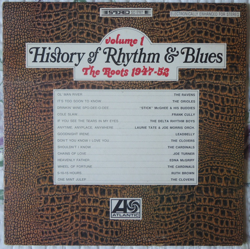 History Of Rhythm & Blues Vol. 1 The Roots 1947-52 Lp Imp (Usado)