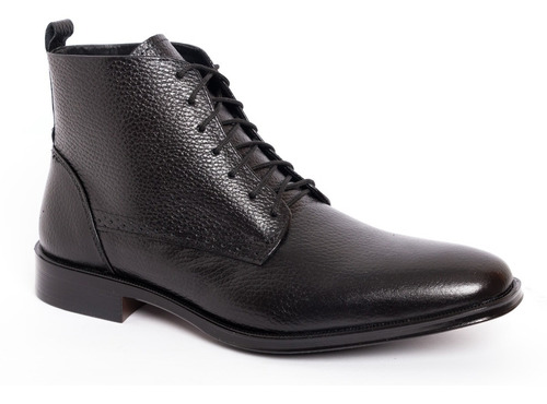 Botin Caballero Agujeta Formal Vestir 100%piel Calidad D903