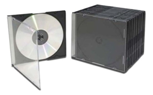 Paquete De 50 Estuches Para Cd Dvd Bd Tipo Slim Caja Delgado