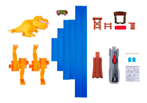 Imagen 7 de 8 de Pista De Autos T-rex Attack Metal Machines Original Zuru