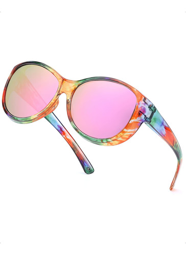 Siphew Polarized Fit Over Gafas De Sol, Elegantes Tonos De P