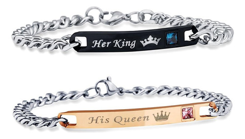 Pulseras De Titanio Uloveido Para Parejas De Recién Casados