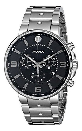 Movado 0606759 Se Para Hombre. Reloj Piloto De Acero Inoxida