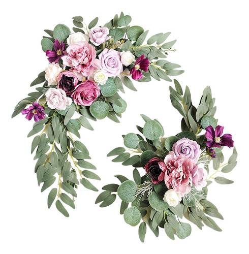 2 Piezas Hechas A Mano Guirnalda De Flores Estilo P Estilo P