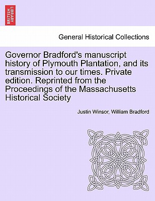 Libro Governor Bradford's Manuscript History Of Plymouth ...