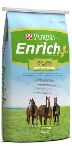 Alimento Para Caballo Purina Enrich Plus Control De Peso 