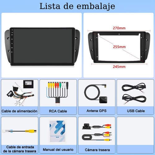 Estéreo Para Seat Ibiza 2008-2015 Android 4+32g Carplay Wifi Seat Ibiza 2008-2015