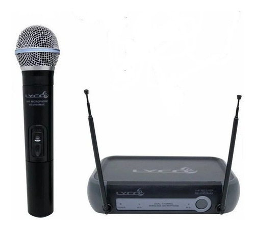 Sistema De Microfone Sem Fio De Mão Vhf Vh-01max-m Lyco