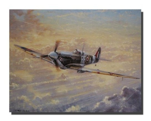 Spitfire Pintura Aviã³n Militar Aviaciã³n Decor Art Print Pã