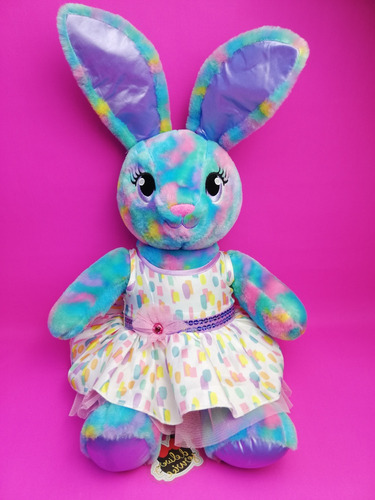 Build A Bear Peluche Coneja Bunny Rabbit Colors 40cm Bab