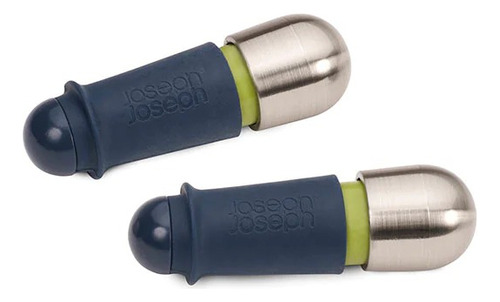 Tapón Hermético Conserva Vino Joseph Joseph Twist Lock X2 Color Azul Barwise