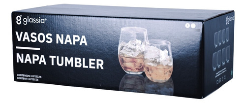 Juego De 16 Vasos De Vidrio Napa Glassia Set
