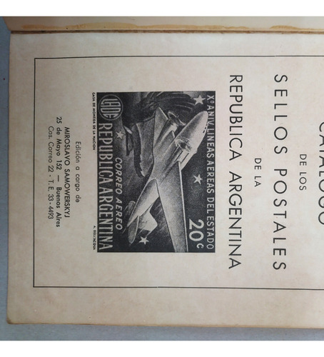 Libro Catálogo Sellos Postales Argentina 1963 (Usado)