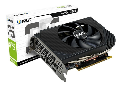 Imagem 2 de 8 de Placa De Vídeo Palit Storm X Geforce Rtx 3050 8gb Gddr6 Lhr