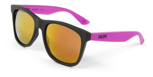Óculos De Sol Feminino Hupi Luppa Rosa Espelhado Esportivo Cor Da Armação Preto E Rosa