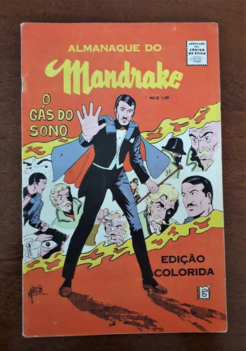Almanaque Do Mandrake 1968 - Rge- Cores - 82 Pgs -excelente