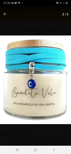 Imagem 3 de 3 de Vela Aromática Vegetal Lavanda Bendita Vela Full