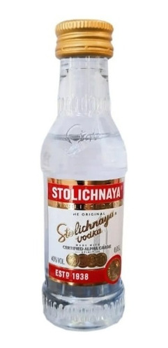 Miniatura Vodka Ruso Stolichnaya 50 Ml