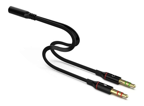 Cable Divisor De Audio Para Auriculares Con Micrófono 3.5mm