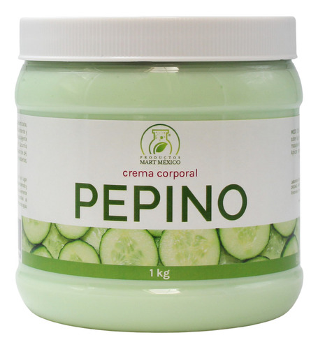 Crema De Pepino Detoxicante Y Purificante (1 Kilo) Tipo De Piel Todo Tipo De Piel