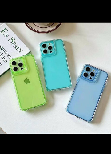 Capinha Space Anti Impacto Compativel Com Iphone Azul-celeste Lisa