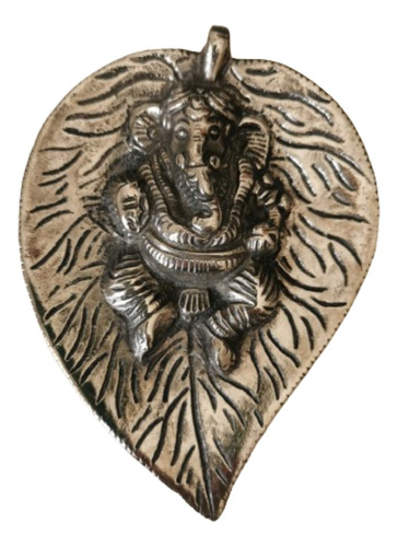 Ganesha Metal Hoja Feng Shui Colgante Pared Decoración