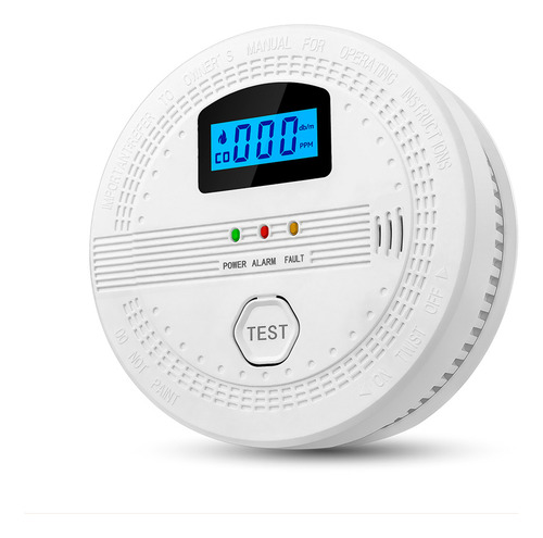 Detector De Monóxido De Carbono Con Pantalla Digital Y Alarm