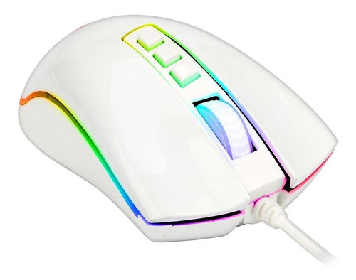 Mouse Gamer Redragon King Cobra Lunar White Rgb 24000 Dpi