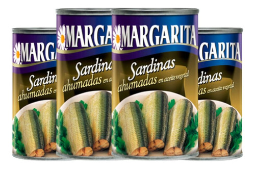 Sardinas Ahumadas Margarita 170gr Pack 4und