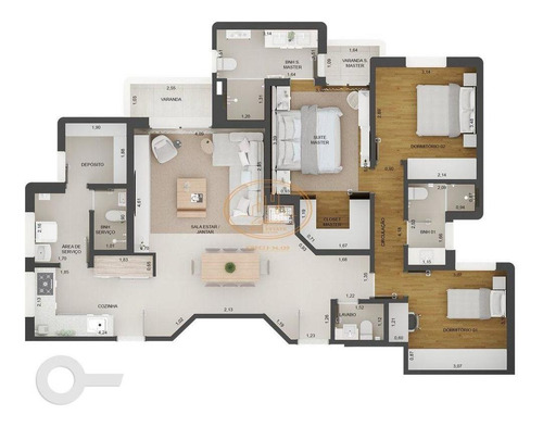 Apartamento Com 3 Dormitório(s) Localizado(a) No Bairro Moema Em São Paulo / São Paulo - 5980:911190