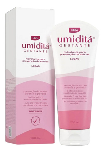 Loção Hidratante Umiditá 200ml Gestante Hipoalergênica