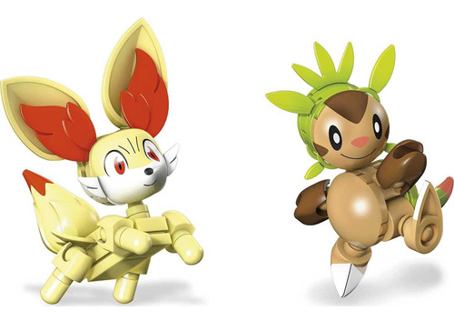 Set De Construcción Mega Construx Pokémon Chespin Vs. Fennek