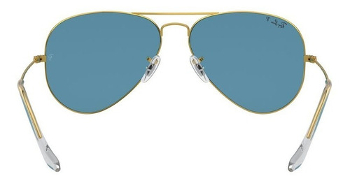 Gafas De Sol Ray-ban Aviator Classic Metal Unisex Color de la lente Verde Color del armazón Negro Diseño Polarizada