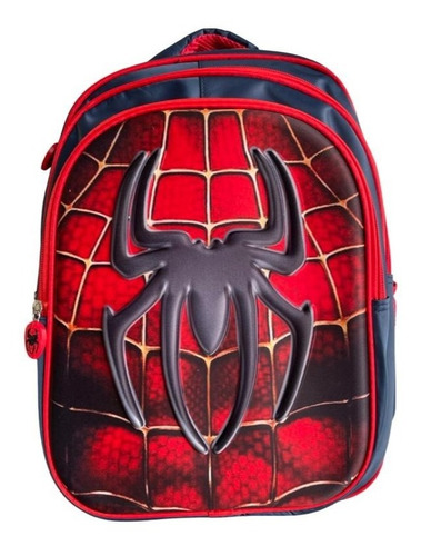 Mochila Escolar Spider-iron Man 3 Compartimentos