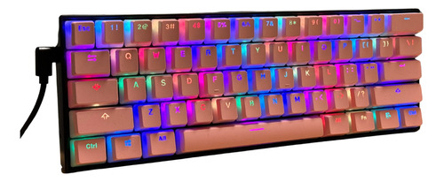 Teclado Gamer Redragon Dragonborn K630 Teclas Pudding Rosa