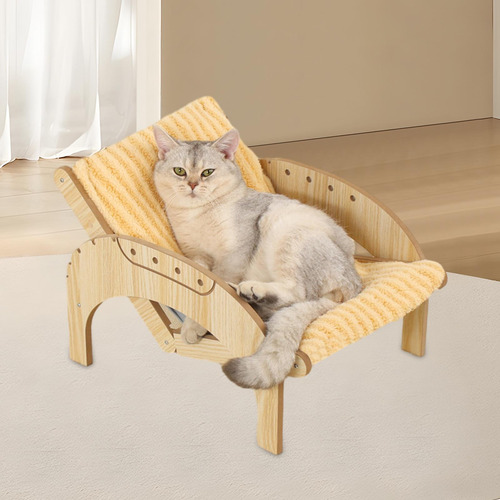 Hamaca Para Gatos Con Rodamiento De 16,53, Cómoda Felpa