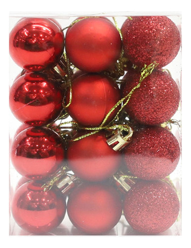 3 X 24x Adornos De Bolas Colgantes Para Árbol De Navidad,