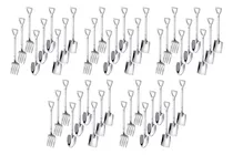 Comprar 45 Piezas De Pala, Cuchara, Tenedor, Cuchara De Café, Mango