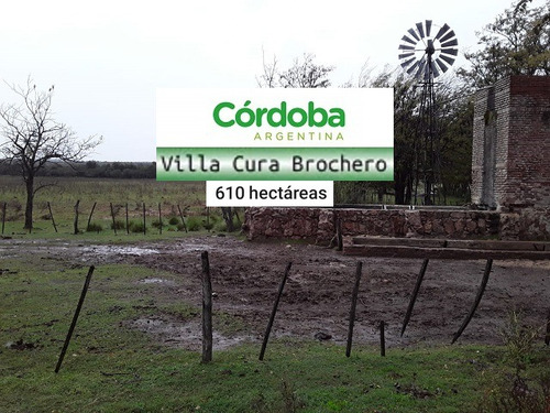 Campo Ganadero 610 Ha, Traslasierra, A Pocos Km De Cura Brochero Con Casa Empleados. U$s 1.312/ha