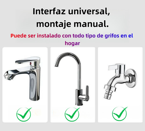 Regadera Ducha Acero Inoxidable Grifo Kit Para Lavar Cabello