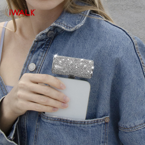 Cargador Portatil Para iPhone Iwalk Mini Power Bank 4500mah Color Plateado